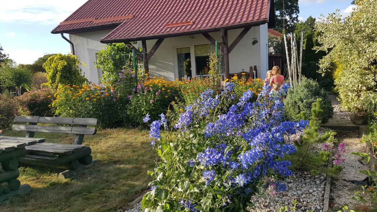 Domek nad jeziorem Bystrzyna Świdwin Zewnętrze zdjęcie